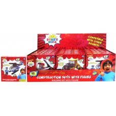 Ryans World Construction Set with Figure w/ 40pcs - 2 Displays of 12 units