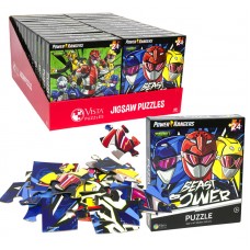 Power Rangers Puzzle Asst 24 pcs w/display