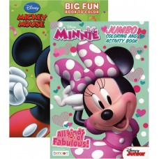 Mickey & Minnie 80 page Coloring Book 2 Assorted