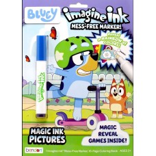 Bluey 12 Page Imagine Ink Magic Ink Coloring Book