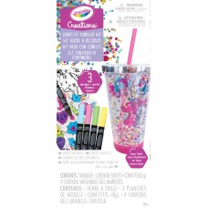 CRAYOLA CONFETTI TUMBLER KIT