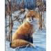 Fox In The Snow Frame - Paint By Number Kit