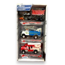 Mighty Fleet Die Cast 3 Pack Plow and Rescue