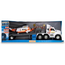 MIGHTY FLEET TITANS FLATBED TRUCK W/ HELICOPTER