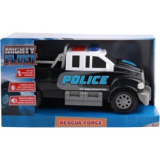 MIGHTY FLEET RESCUE FORCE PICKUP TRUCK POLICE 12" Light & Sound