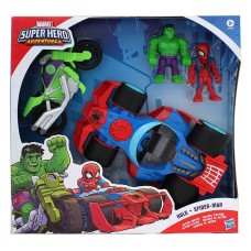 Marvel Super Hero Adventures Hulk Spider-Man Action Racers