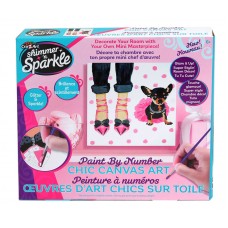 Shimmer and Sparkle Paint By Number Chic Canvas Art 