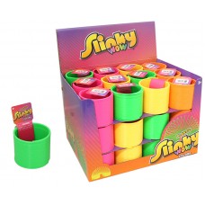 Plastic Slinky WOW Colours Asst w/display