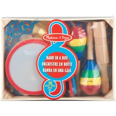 Melissa & Doug Band-in-a-Box Clap! Clang! Tap! - 10-Piece Musical Instrument Set