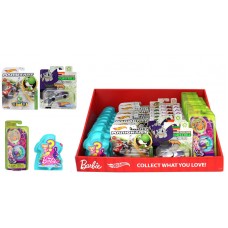 Counter top Display w/Barbie Small Surprise Mermaid, Polly Pocket Tiny Compact, Hot Wheels Mario Kart and TNMT - 32 units per display (price per display)