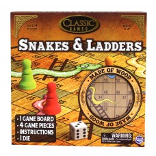 Snakes and Ladders Game - Made of Wood