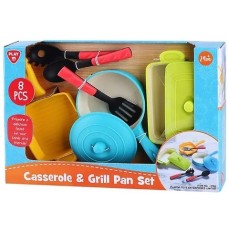 CASSEROLE & GRILL PAN SET - 8 PCS