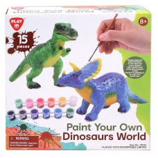Paint Your Own Dinosaur World (T-REX/ TRICERATOPS)