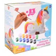 Paint Your Own Unicorn Money Box - Ceramic w/14 pcs