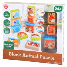  BLOCK ANIMAL PUZZLE (BEECH WOOD) 
