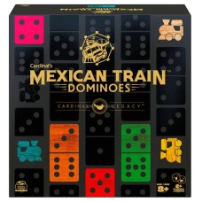 Legacy Deluxe Mexican Train Dominoes with Sturdy Wood Case