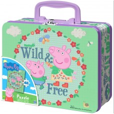 Peppa Pig Large Lunch Box with 48 pc Puzzle
