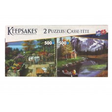 Keepsake 2 in 1 Puzzle set - 500 or 1000 pcs